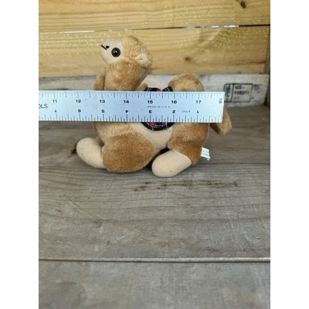 Vintage Plush Bactrian Camel (2‎ Hump) Cute Smiling Stuffed Animal Toy